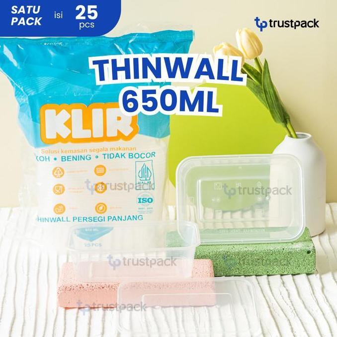 Kotak Makan 650 ml Tempat Box Nasi Microwave Thinwall Food Container