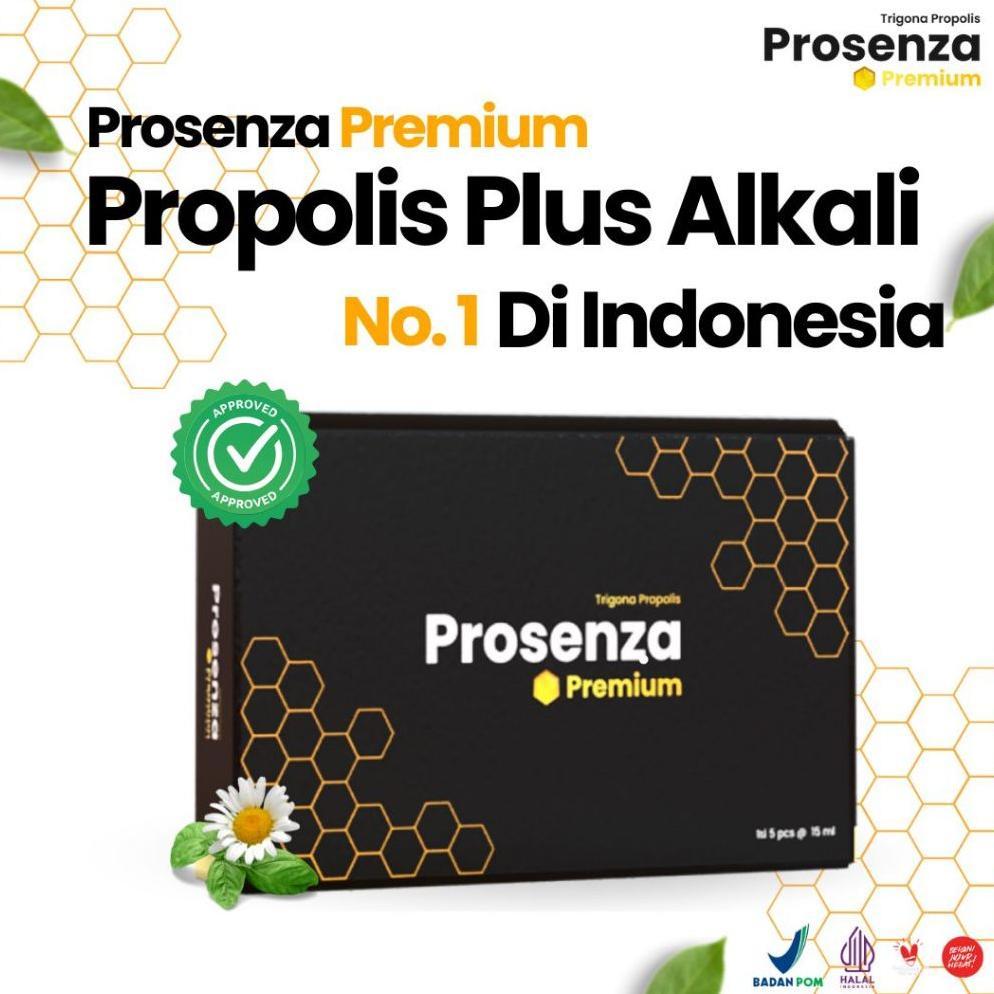 PROPOLIS PROSENZA PREMIUM PLUS ALKALI 100% HERBAL DIABETES ASAM URAT KOLESTEROL DLL