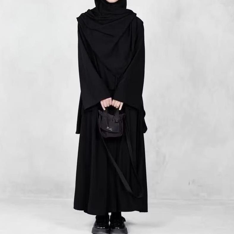 DISKON OneSet Tunik&rok Terbaru Crincle Remaja kekinian Hayyana Baju Lebaran