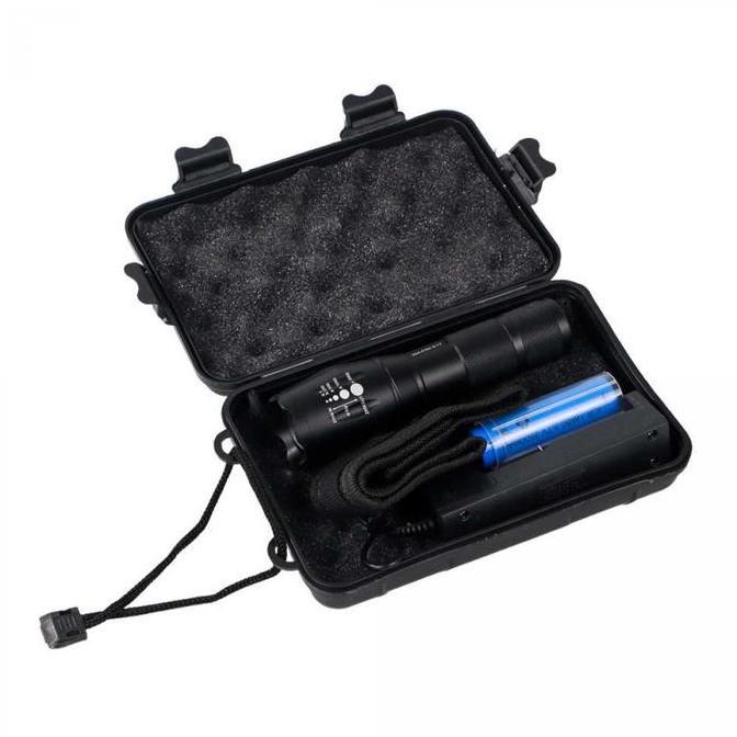 FARMUKE Taffled Set Senter LED Flashlight 8000 Lumen Charger E17