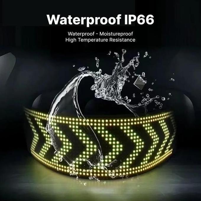 FARMUKE Lampu Led Matrix Panel Teks Bluetooth Colorful Display kit 5v 595x12 cm Neon Rgb Set