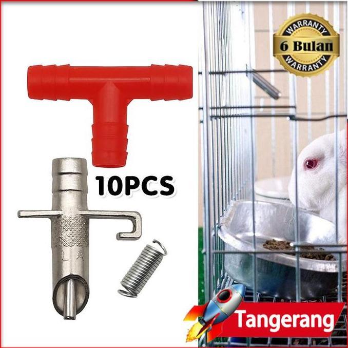FARMUKE 10pcs Nipel Parallel / Nipel Parallel Kelinci / Nipel Parallel Hewan / Nipel Minum Kelinci