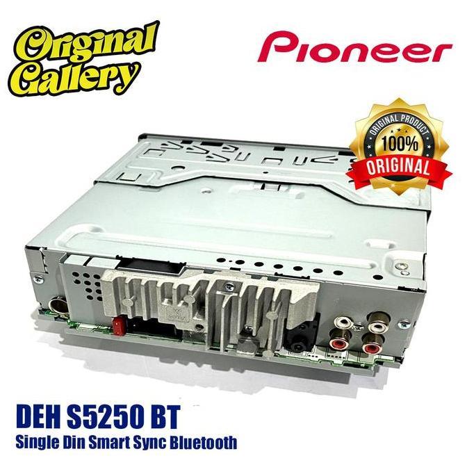PIONEER Singel Din DEH S5250 BT Bluetooth Tape Mobil Audio