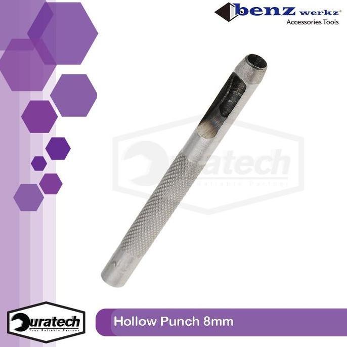 Benz Werkz plong pembuat lobang 8mm / Plong hollow punch leather pukul / Pembolong plat kulit kertas