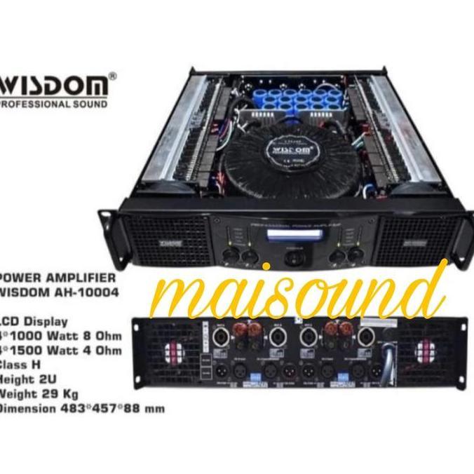 POWER AMPLIFIER WISDOM AH 10004 POWER WISDOM AH10004 ORIGINAL