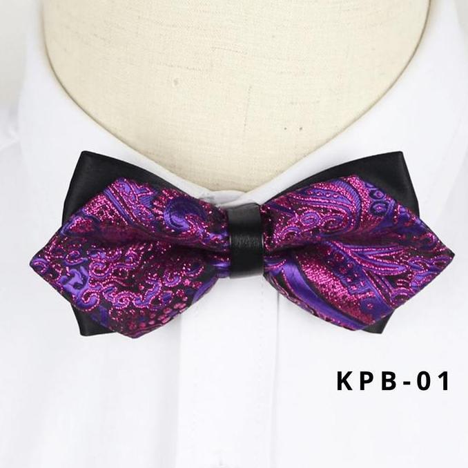 Dasi kupu2 ungu Bunglon Batik Best Quality