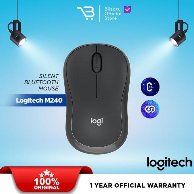 Logitech M240 Mouse Wireless Bluetooth Silent Best Quality