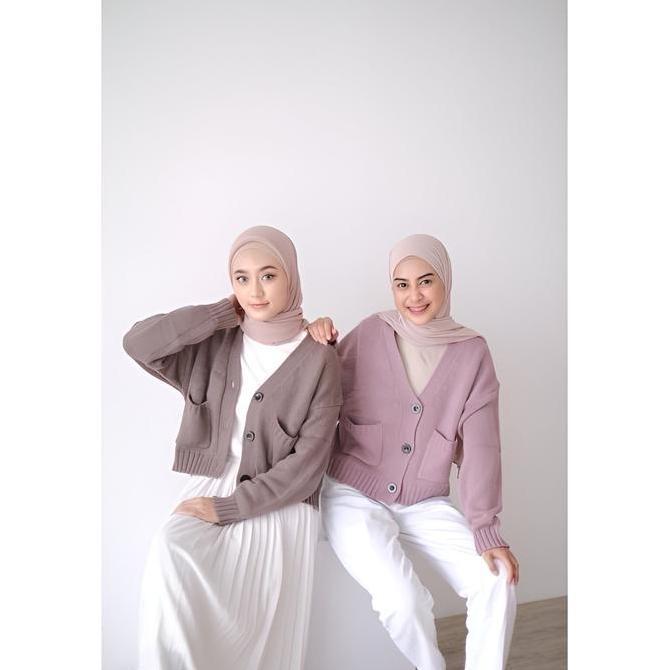 DY114 >> ZARA KNIT CARDYGAN RAJUT TEBAL WANITA Cardigan