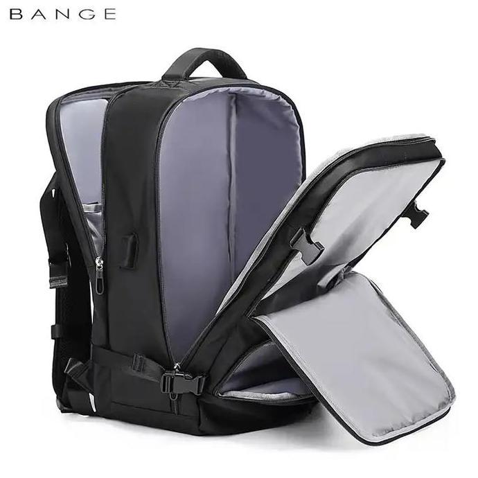 Bange BG1800 Tas Ransel Tas Travel Backpack Laptop Kerja Pria USB 17" Original