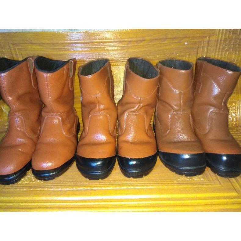 BEST SELLER SEPATU SAFETY BOOTS SECOND KULIT ASLI BERKUALITAS