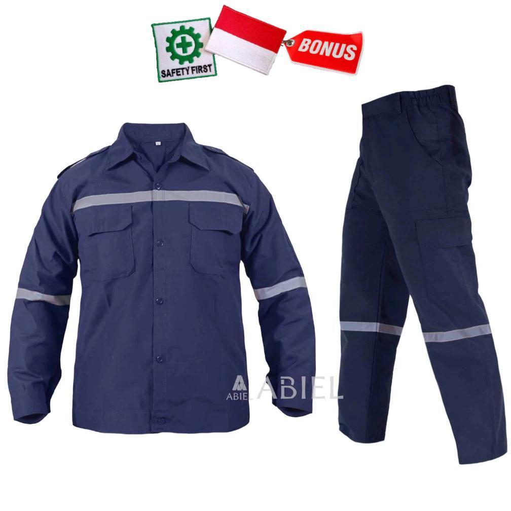 BEST SELLER GROSIR WEARPACK KATELPAK KEMEJA STELAN BAJU SAFETY LENGAN PANJANG SAFETY COCOK UNTUK PEK
