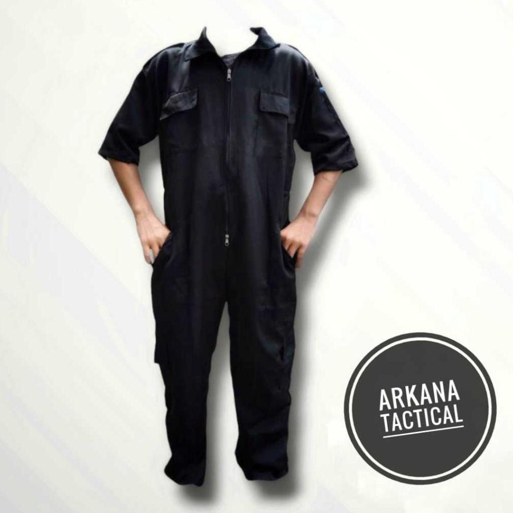 FREE ONGKIR WEARPACK COVERALL LENGAN PENDEK KATELPAK BENGKEL PROYEK