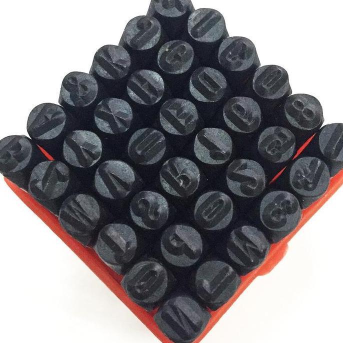 CARACAV Alat ketok angka dan ketok huruf ukuran 4mm