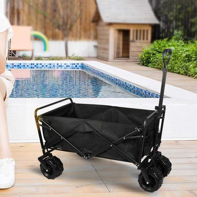 MOONLY Troli Barang Lipat Camping Trolley Pengangkut Barang Gerobak Portable
