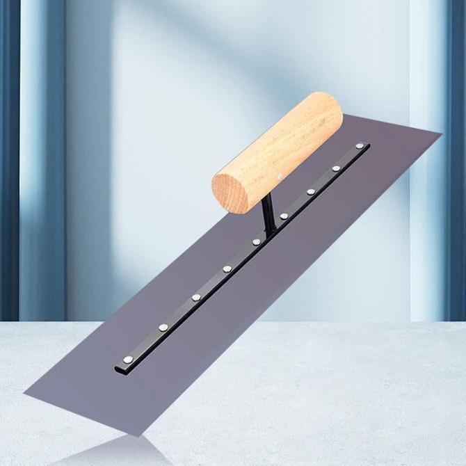GEGEZY 40cm Raskam Roskam Baja Trowel Alat Acian Tembok Raskam Acian Baja Trowel Epoxy Acian