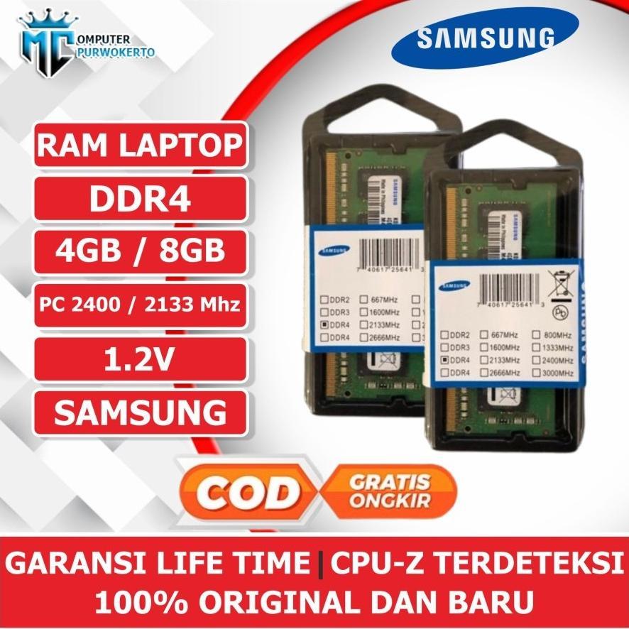Ram Laptop Sodimm DDR4 4GB 8GB PC 2133MHZ/2400MHZ Samsung terlaris