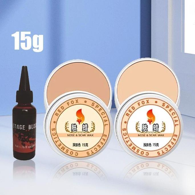 GEGEZY Skin Wax Makeup Halloween Makeup Fake Blood Halloween Darah Palsu Professional Untuk Wajah Sc