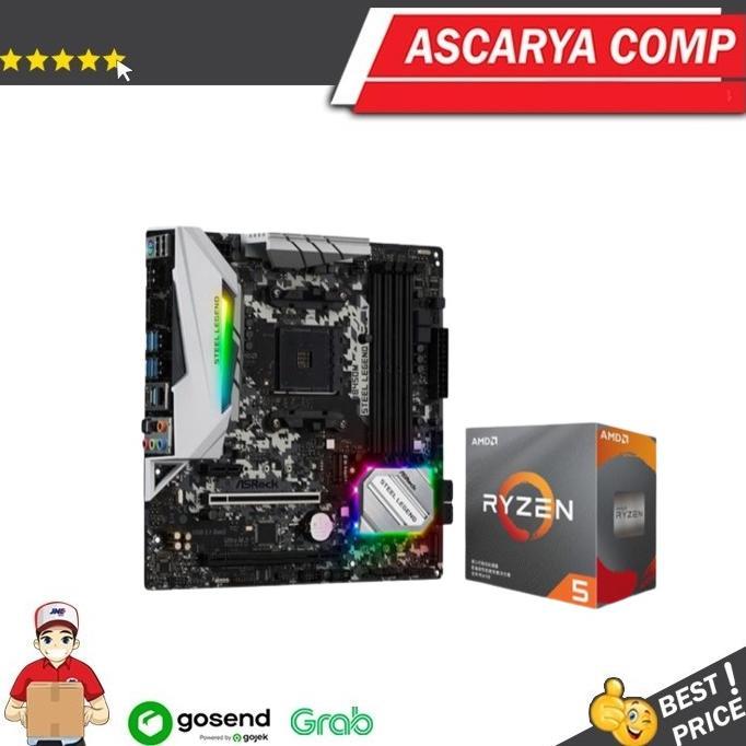 (BUNDLE) ASROCK B450M STEEL LEGEND + AMD RYZEN 5 5600GT terlaris
