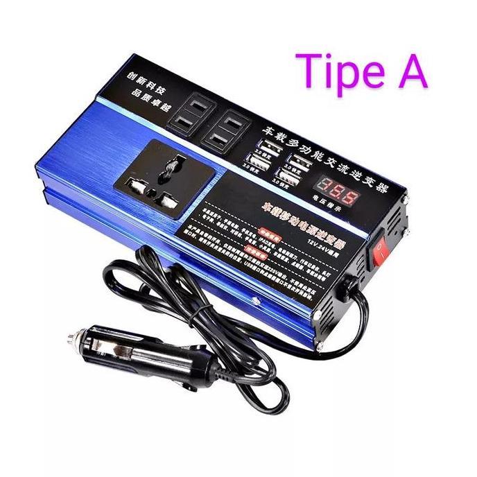 LOLOMY Power Inverter 12/24V DC ke 220V AC voltage converter