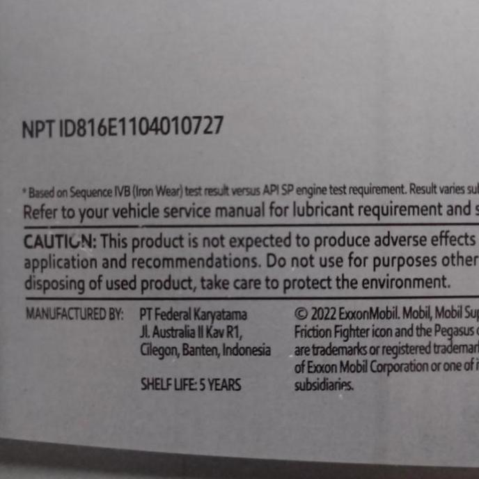 oli mobil super 2000 SAE 10W-40 kemasan 4liter khusus pulau jawa