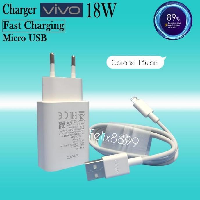 CHARGER VIVO Y15 Y17 Y19 ORIGINAL 100% FAST CHARGING MICRO USB