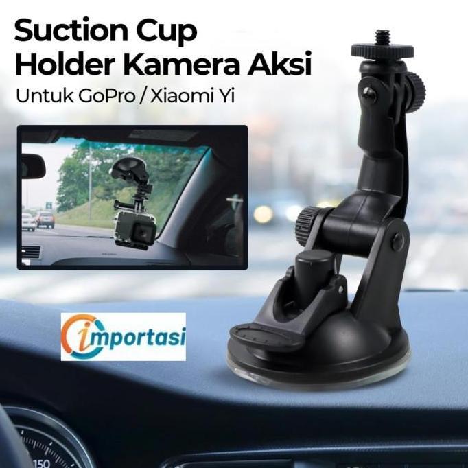 Suction Cup Mount Holder for Dashcam Phone Holder Gopro Kaca Mobil