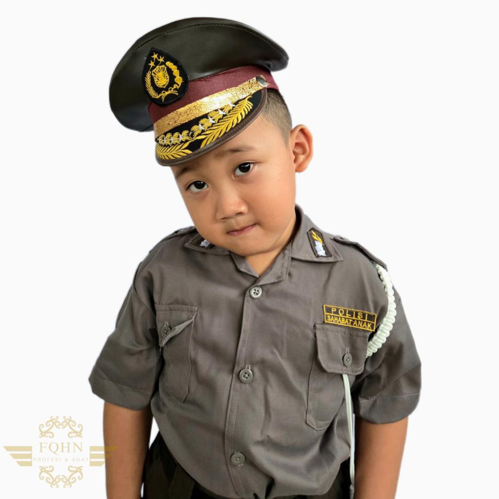 Baju Profesi Anak/Baju Polisi Sabhara Anak Laki (Free Packing Kardus)