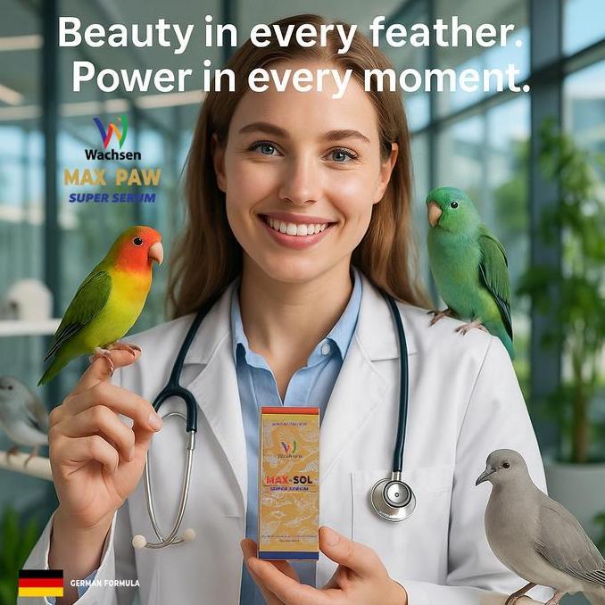 MAX - SOL Suplemen Vitamin Protein Semua Jenis Burung Murai Lovebird Kenari Cucak Ijo Jalak RDN