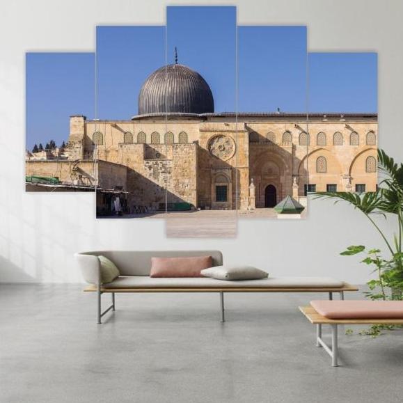 HIASAN DINDING - KA'BAH-MASJID NABAWI-MASJIDIL AQSA-KUBAH SHAKHRAH