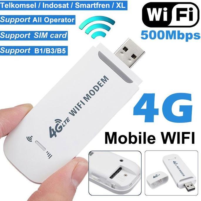 Modem Wifi Usb 4G All Operator Lte Sim Card Dongle 500Mbps Modem Mifi Mobile Wifi Support 10 Devices