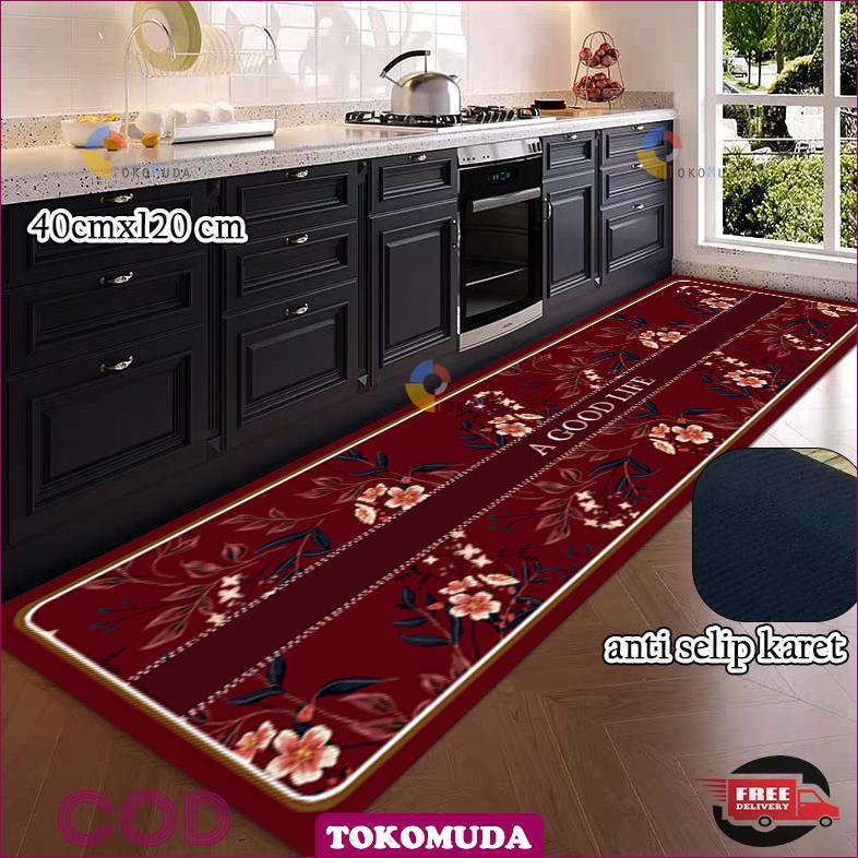 keset kaki keset teran panjang keset kamar mandi panjang keset dapur panjang 40x120 Promo