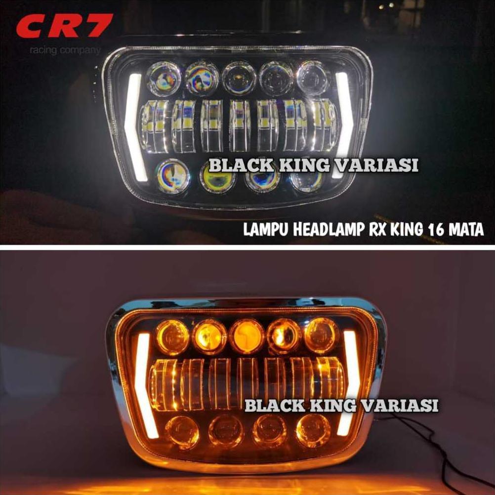 BEST DEALS LAMPU RX KING NEW HEADLAMP RX KING OVAL LAMPU DEPAN RX KING 16 MATA LED CR7 RX KING NEW