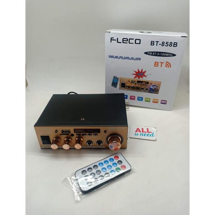 Power Amplifier Fleco Bt-858B - Amplifier Bluetooth Fleco 858B Terbaru