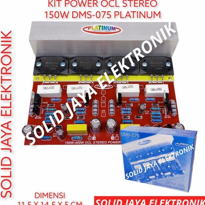Kit Power 150W Ocl Stereo Amplifer 150 Watt Tr Sanken Ii Platinum Asli Harga Khusus