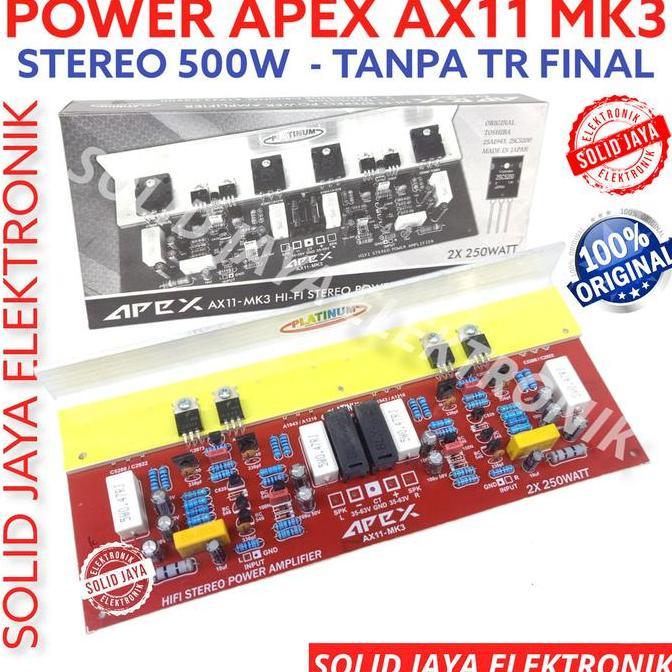 Kit Power Stereo Apex Ax11 Mk3 500W Mk-3 Kit Hi Fi Stereo Power Amplifier 500 Watt Ax 11 Ax-11 Mk 3 