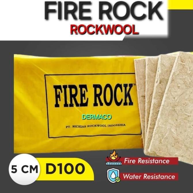Rockwool D100 Kg 5Cm Fire Rock / Busa Peredam Suara Rockwool Fire Rock / Peredam Suara Co