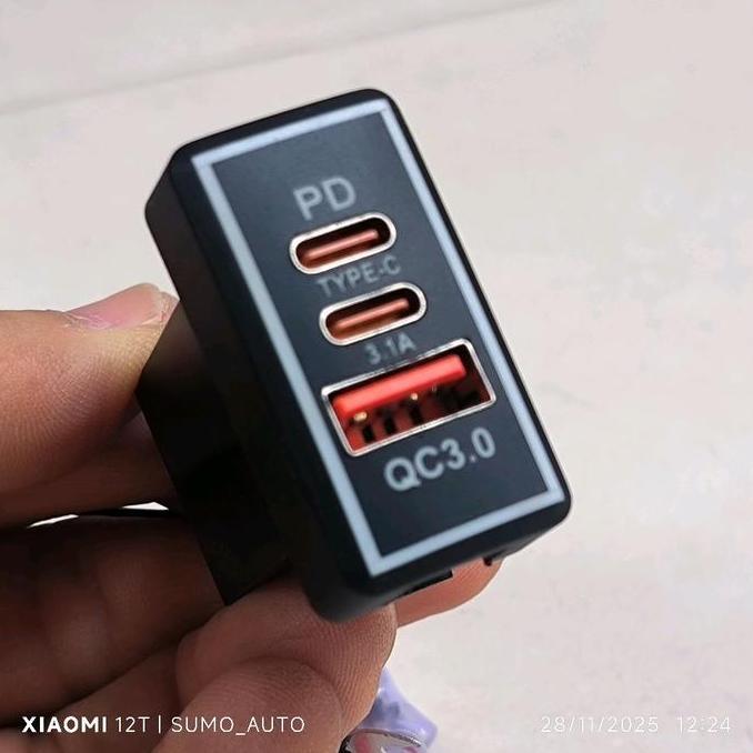 Usb Charger Fast Charging Qc 3.0/Pd Avanza Xenia 2004-2011 All New Avanza Xenia 2012-2015/ Rush Teri