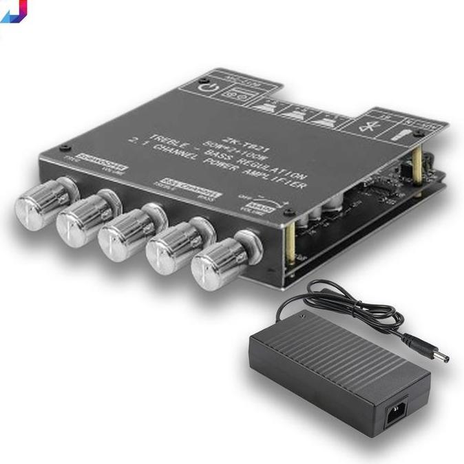 Ampli Bluetooth Receiver Amplifier Subwoofer 50W X2 + 100W 2.1 Restock