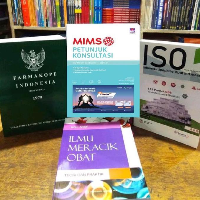 barkahcell44 - buku wajib farmasi mims 2024/2025 + iso + ilmu meracik obat (imo) dan farmakope edisi