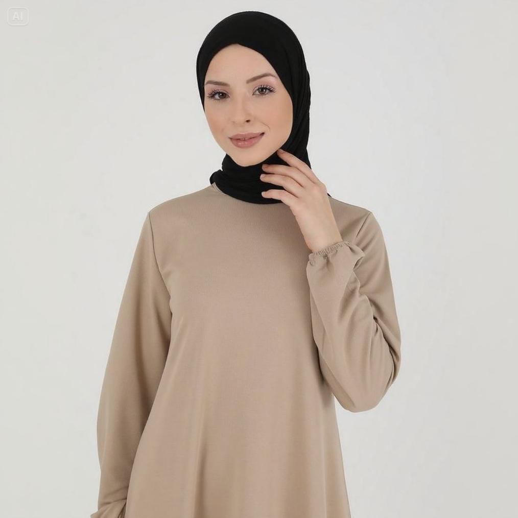 Viral  Gamis Polos Simple | Haji Umroh | Busui | Katun Toyobo