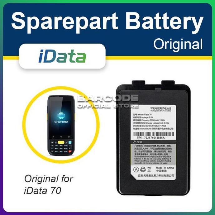 Battery Baterai Scanner Barcode PDT PDA Idata 70 Ori Original