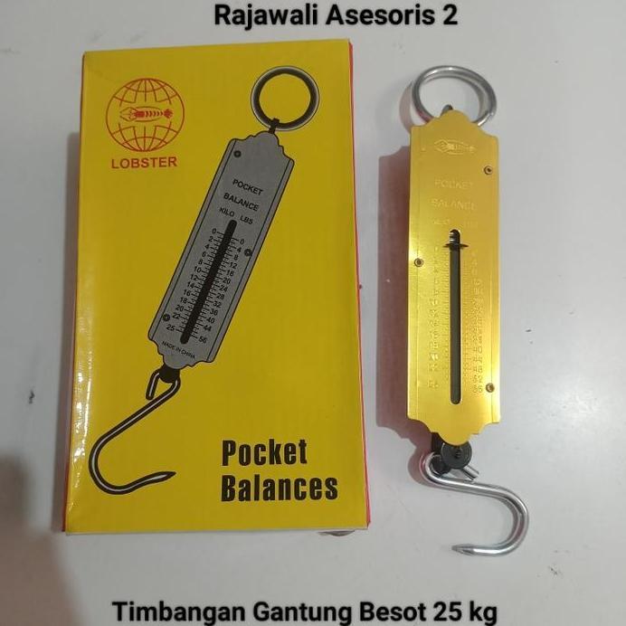 Ready Timbangan Gantung Koper Manual Besot 25 kg