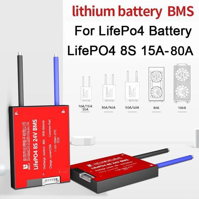 BMS baterai battery lifepo4 8s 24 v 40A