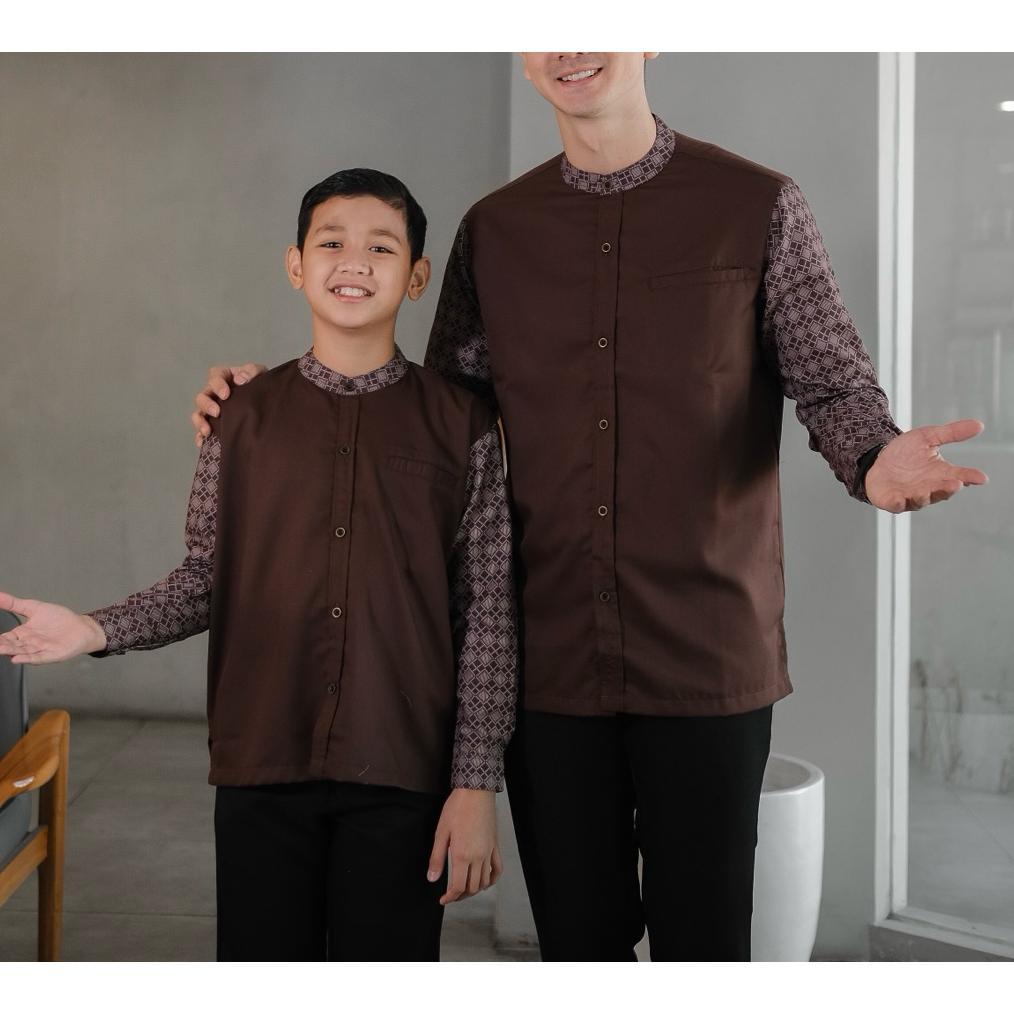 Murah Kemko Mahogany Kemeja Koko Pakaian Casual Pria