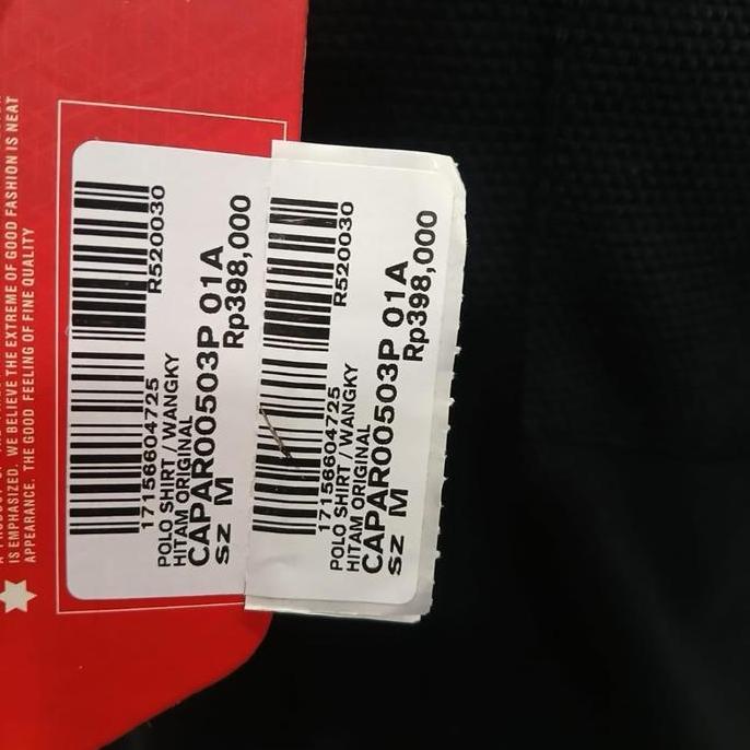 POLO SHIRT CARDINAL JEANS ORIGINAL HITAM KATUN