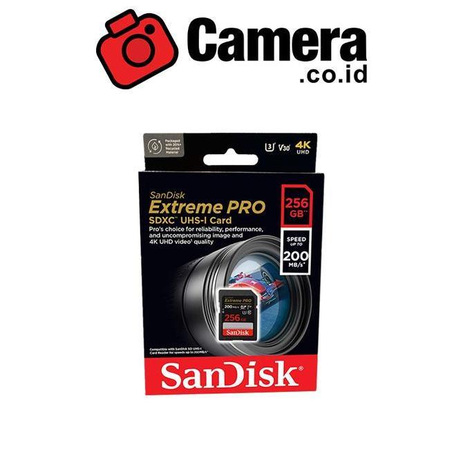 SANDISK Extreme Pro SDXC UHS-I V30 256GB 200mbps
