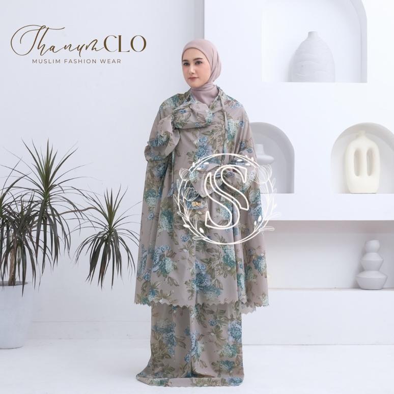 Grosir (Free Sajadah & Tasbih) - Mukena Mini 2 In 1 Parasut Korea Premium Setelan Berlengan Resletin