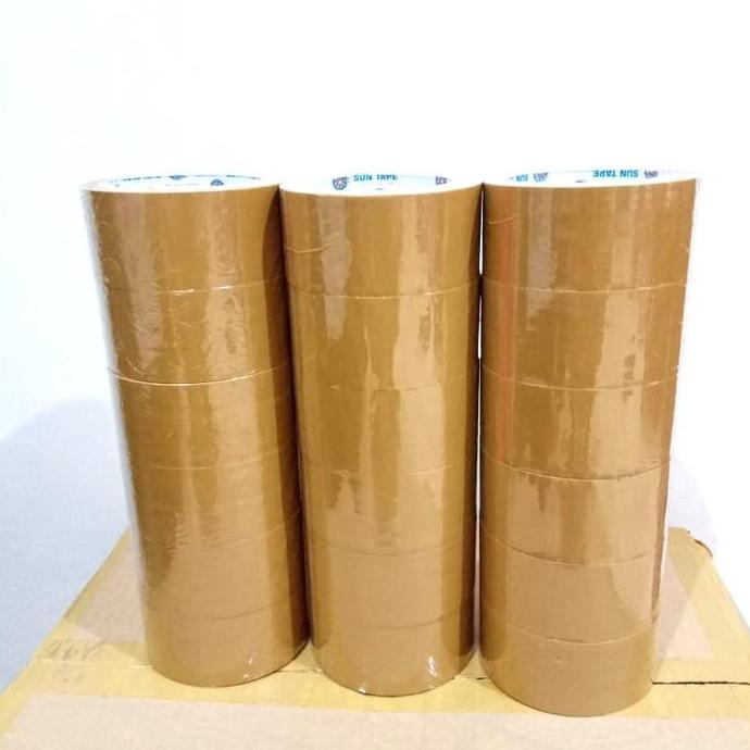 Ready stock lakban coklat 1 dus, pelekat ,solatip,solasi