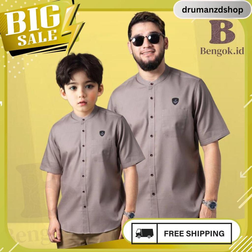 Koko Pendek  Couple Ayah Dan Anak Motif Benzema Warna Coksu Meledak