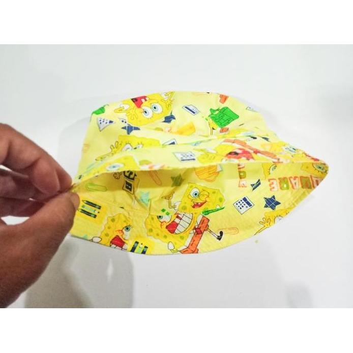 bucket hat topi anak SpongeBob SquarePants lucu si anak ceria fashion murah